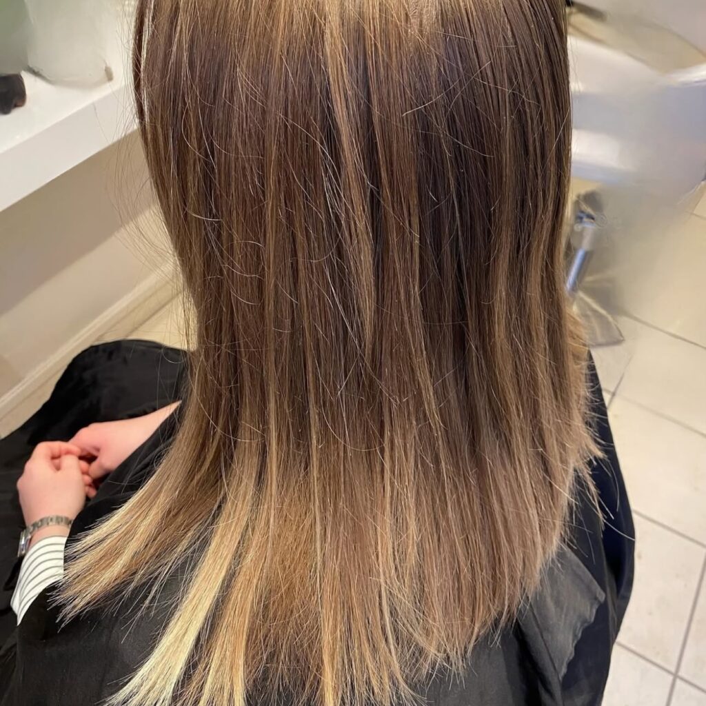Før en Balayage Behandling hos Hair By Dyrbye
